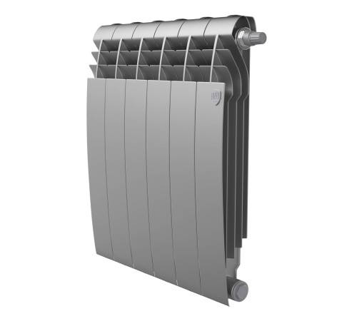 Радиатор биметаллический Royal Thermo BiLiner 500 Silver Satin нижнее подключение 6 секций НС-1506315