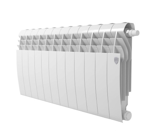 Биметаллический радиатор Royal Thermo BiLiner 350 Bianco Traffico VR 12 секций нижнее подключение 1506288