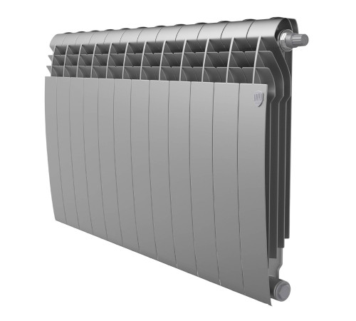Радиатор биметаллический Royal Thermo BiLiner 500 Silver Satin нижнее подключение 12 секций НС-1506313