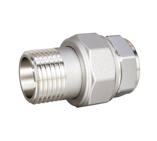 Соединение разъемное прямое LD американка DN50 вн-нр латунь никелированная LD.67.530.50