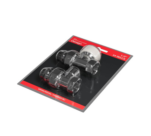 Набор термостатический прямой Royal Thermo Design 1/2 M30x1,5 Хром НС-1640377