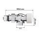 Набор термостатический осевой Royal Thermo Design 1/2 M30x1,5 Хром НС-1640374