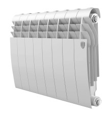 Радиатор биметаллический Royal Thermo BILINER 350 Bianco Traffico 8 секций боковое подключение RAL 9016 НС-1682241