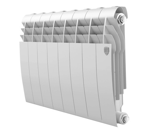 Радиатор биметаллический Royal Thermo BILINER 350 Bianco Traffico 8 секций боковое подключение RAL 9016 НС-1682241