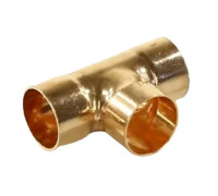 Тройник медный SANHA 5000 5/8 дюйма 15.93 мм под пайку 1635603