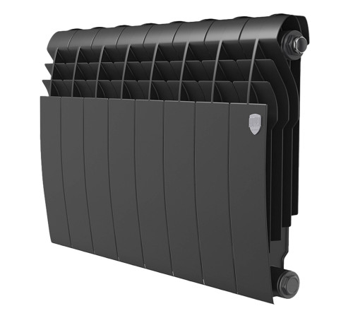 Радиатор биметаллический Royal Thermo BILINER 350 Noir Sable 10 секций боковое подключение НС-1682255