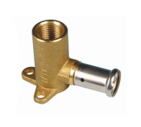 Водорозетка HENCO латунь пресс 20x1/2 ВР 52 мм 9PK-2004