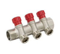 Коллектор с регулирующими вентилями VIEIR 1x3/4 3 выхода VR903