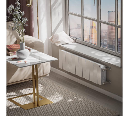 Радиатор биметаллический Royal Thermo PianoForte 200 Белый 12 секций боковое подключение НС-1682300