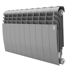 Радиатор биметаллический Royal Thermo BILINER 350 Silver Satin 10 секций боковое подключение НС-1682246