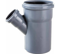 Тройник канализационный Политэк 110х50 мм 45° внутренний (50) 201154