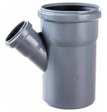 Тройник канализационный Политэк 110х50 мм 45° внутренний (50) 201154