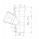 Тройник внутренней канализации Ostendorf HT HTEA 40/40 мм 67° 111300