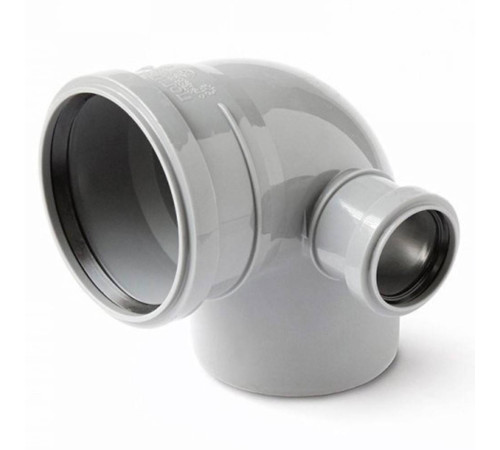 Отвод 90° Sinikon Comfort Plus 110/50 мм с дополнительным входом справа 1611734