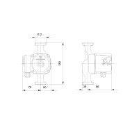 Насос циркуляционный Grundfos UPS 32-60 180 мм 96281496