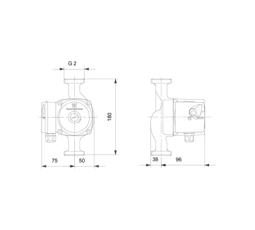 Насос циркуляционный Grundfos UPS 32-60 180 мм 96281496