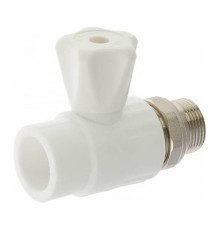 Кран радиаторный полипропиленовый РОСТерм PPR прямой 25x3/4 НР 1517102