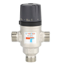 Клапан термосмесительный Varmega 3/4 НР 30-65 °C Kvs 1.6 боковое смешение VM17202