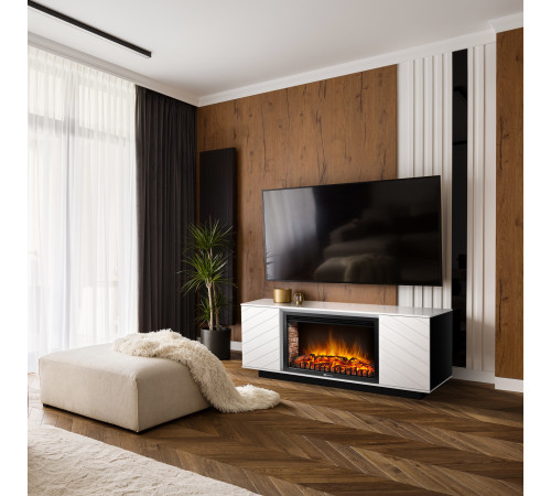 Портал для электрокамина Firelight Como 30 белый/черный р/в НС-1729024