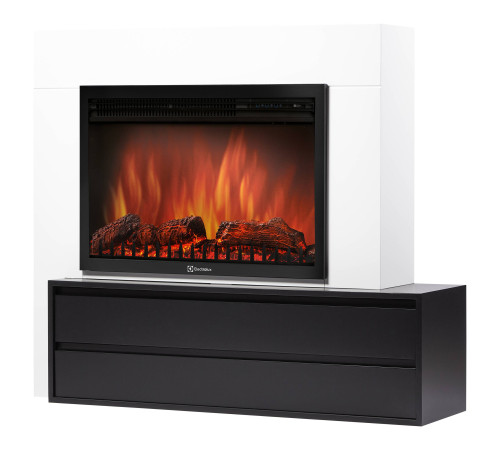 Портал для электрокамина Firelight Combi 30 белый/черный р/в НС-1729018