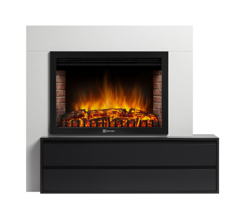 Портал для электрокамина Firelight Combi 30 белый/черный р/в НС-1729018