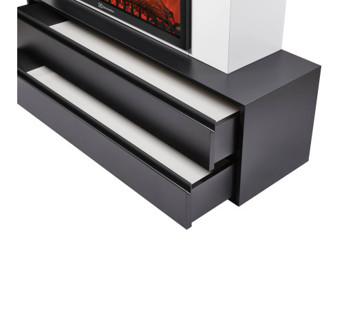 Портал для электрокамина Firelight Combi 30 белый/черный р/в НС-1729018