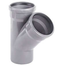 Тройник Хемкор Шумэкс НПВХ 110х110 мм 87° 1455396