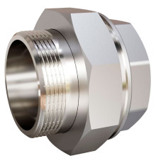 Соединение разъемное прямое LD американка DN40 вн-нр латунь никелированная LD.67.530.40