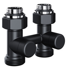 Узел нижнего подключения Royal Thermo Design прямой 1/2 x 3/4 EK черный RTE 07.00102