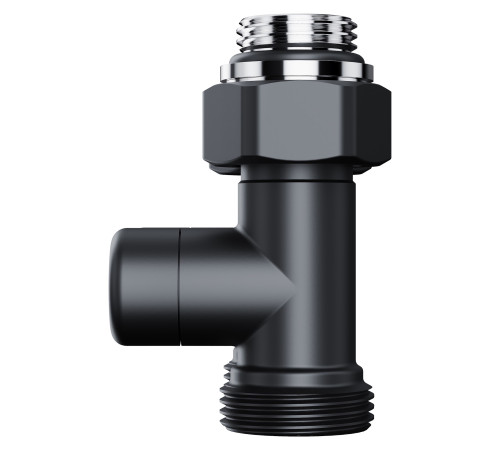 Узел нижнего подключения Royal Thermo Design прямой 1/2 x 3/4 EK черный RTE 07.00102