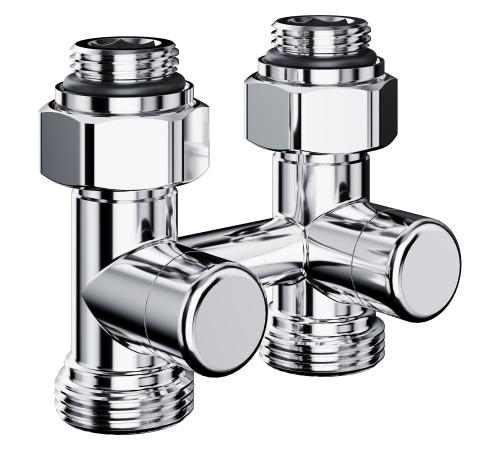 Узел нижнего подключения Royal Thermo Design прямой 1/2 x 3/4 EK хром RTE 07.00103