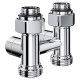 Узел нижнего подключения Royal Thermo Design прямой 1/2 x 3/4 EK хром RTE 07.00103