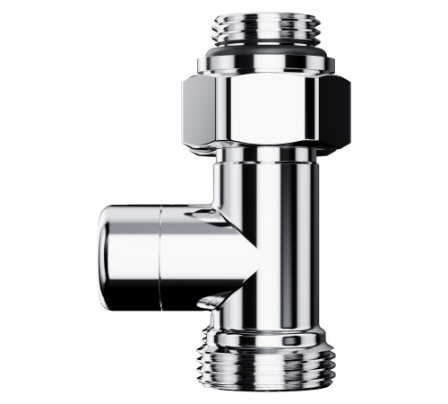 Узел нижнего подключения Royal Thermo Design прямой 1/2 x 3/4 EK хром RTE 07.00103