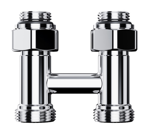 Узел нижнего подключения Royal Thermo Design прямой 1/2 x 3/4 EK хром RTE 07.00103