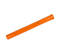 Труба канализационная наружная Ostendorf KGEM 110x1000 мм PVC рыжая 220010 RAL 8023