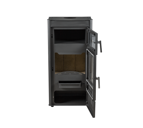 Печь-камин с духовкой Hosseven ROSE OVEN Burgundy А5065