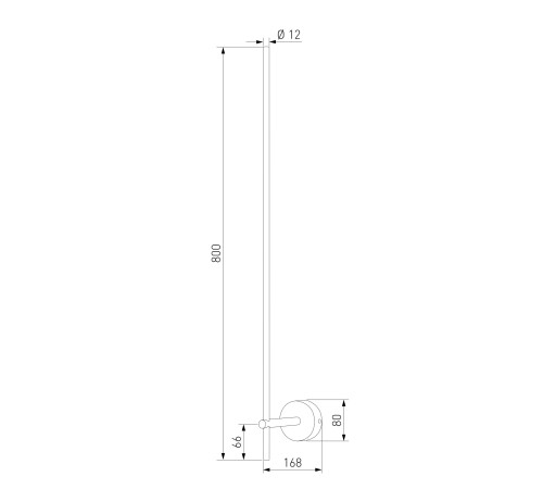Светильник настенный светодиодный Fine LED 3000К 40132/LED латунь