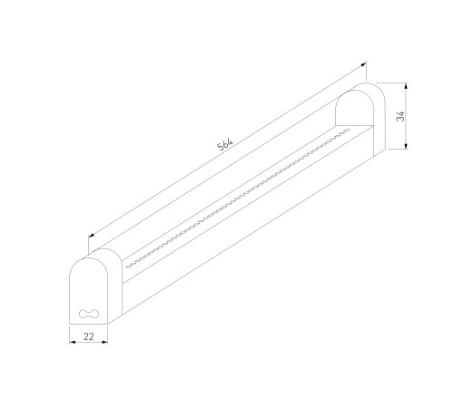 Светильник стационарный светодиодный Led Stick 9 Вт 4200K 60 см 55000/LED