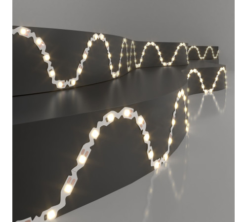 Светодиодная гибкая лента 12 В 6 Вт/м 60 Led/м 2835 IP20, теплый белый 3300K, 5 м Лента светодиодная гибкая 12V 6W 60 Led S 2835 P20 теплый белый