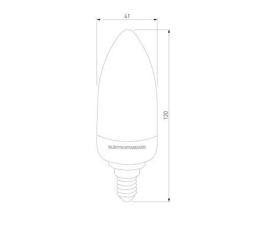 Светодиодная лампа quotИмитация пламениquot 3 режима C37 3W 1600K E14 BLE1436