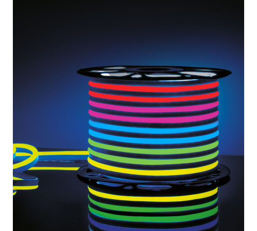 Светодиодный гибкий неон 220 В 12 Вт/м 80 Led/м 5050 IP67, односторонний RGB, 50 м Гибкий неон 220V 12W 80Led 5050 IP67 односторонний RGB, 50 м