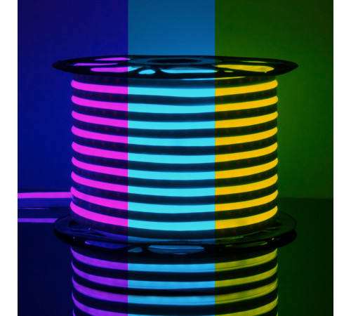 Светодиодный гибкий неон 220 В 12 Вт/м 80 Led/м 5050 IP67, односторонний RGB, 50 м Гибкий неон 220V 12W 80Led 5050 IP67 односторонний RGB, 50 м