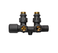 Узел нижнего подключения угловой FAR M24x19 - 1/2 HP черный матовый FL 0264 C12NO