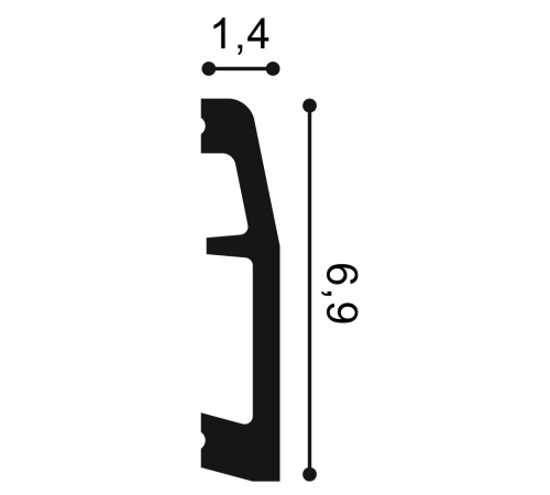 Плинтус напольный Orac Decor SX125