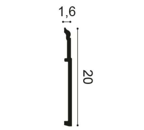 Плинтус Orac Decor HIGH HEELS SX156