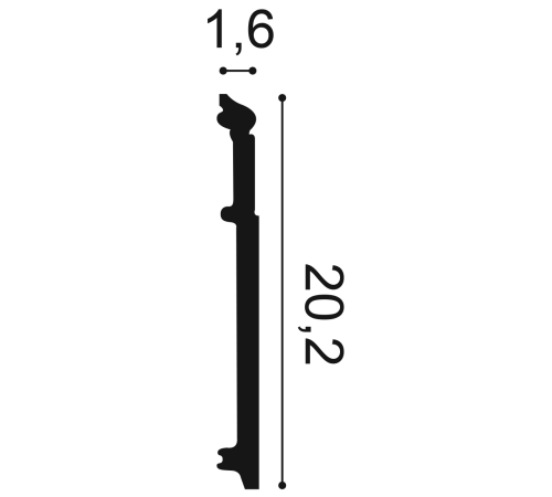 Плинтус Orac Decor HIGH HEELS SX156