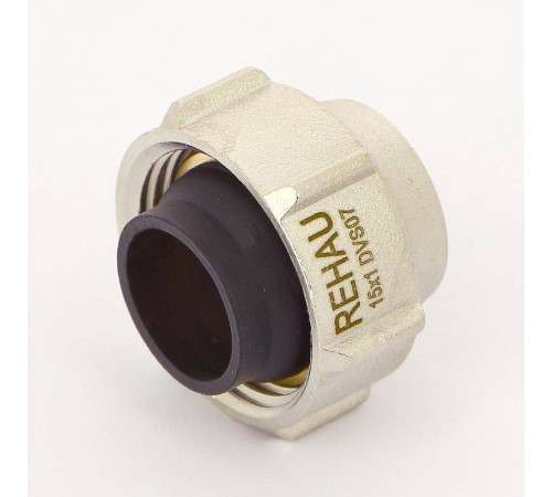 Соединитель для радиаторов обжимной Rehau 15 мм х 3/4 240601-003