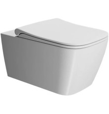 Унитаз подвесной безободковый GSI Nubes 550x350 мм белый матовый 9615FR509