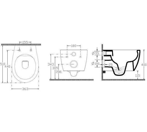 Чаша подвесного унитаза Allen Brau Fantasy розовый 4.11004.SM