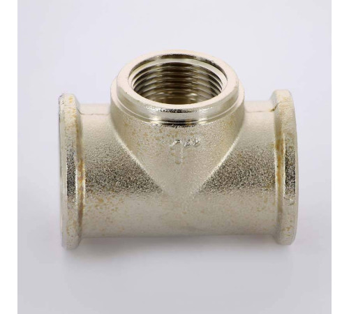 Тройник никелированный Uni-Fitt 1x3/4x1 ВР-ВР-ВР 615N4340